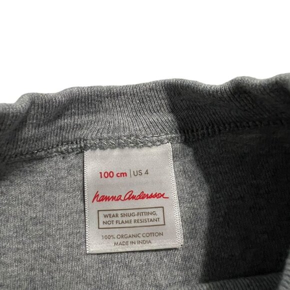 Hanna Andersson Sz 100 (4) Christmas Tree Long John Pajamas - Picture 8 of 9